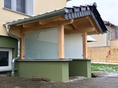 Vordach für Kellereingang in Oberrohn