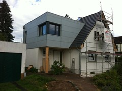 Anbau in Holzrahmenbau mit Zimmer- und Dacharbeiten in Mörfelden-Walldorf